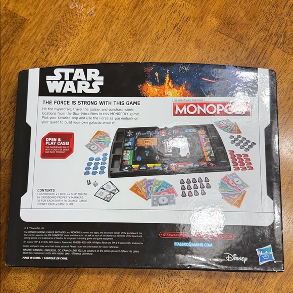 New 2015 Hasbro Monopoly: Star Wars (open & play) board game. - Picture 2 of 10